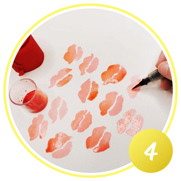 Malen mit nassem Krepp Schritt 4